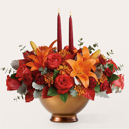 Fruits of Fall Centerpiece –  Blooming Flowers, Mobile AL