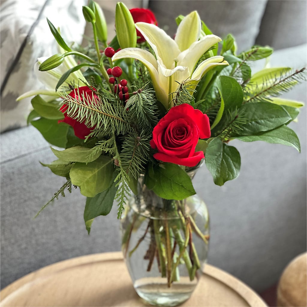 Sparkling Snowflakes Bouquet –  Blooming Flowers, Mobile AL
