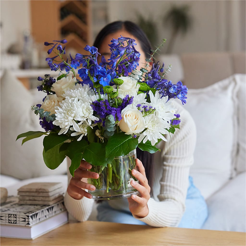 Cerulean Waves Bouquet –  Blooming Flowers, Mobile AL