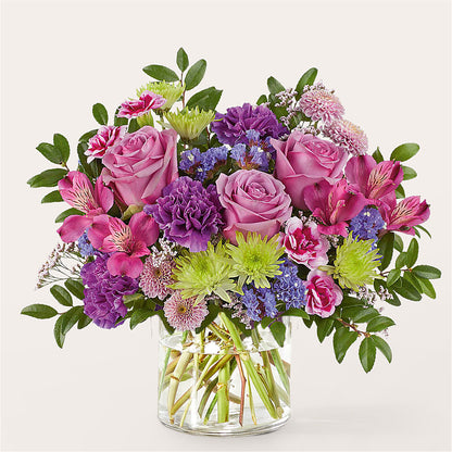 Glass Half Full Bouquet –  Blooming Flowers, Mobile AL