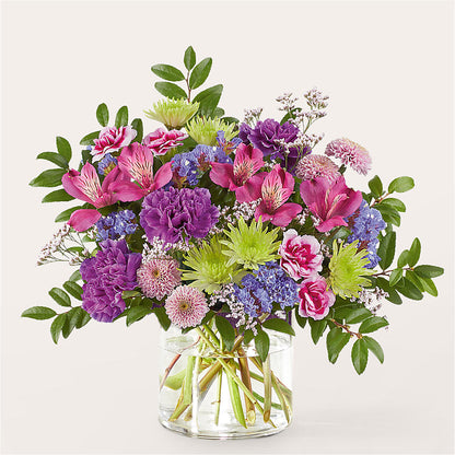 Glass Half Full Bouquet –  Blooming Flowers, Mobile AL