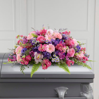 Glorious Garden Casket Spray –  Blooming Flowers, Mobile AL