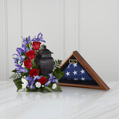 Patriotic Tribute Arrangement –  Blooming Flowers, Mobile AL