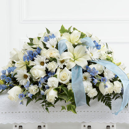 Tender Treasure Casket Spray –  Blooming Flowers, Mobile AL