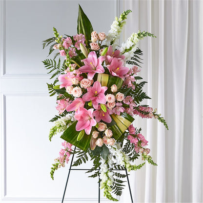 Elegant Embrace Standing Spray –  Blooming Flowers, Mobile AL
