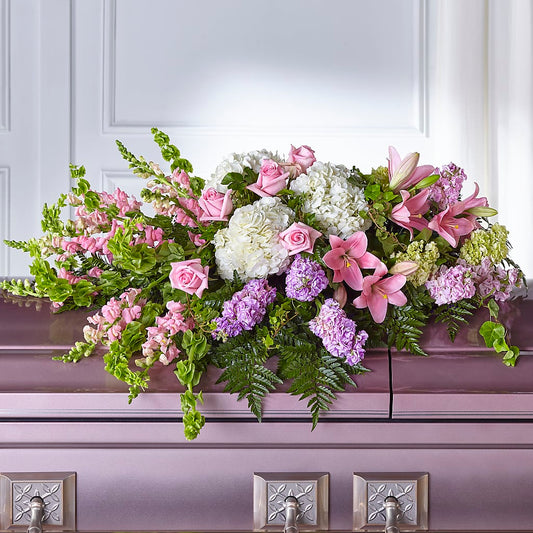 Life's Gratitude Casket Spray –  Blooming Flowers, Mobile AL