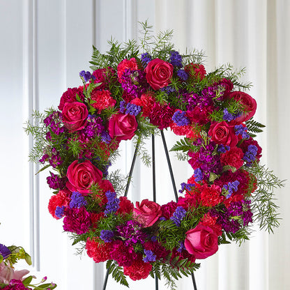 Calming Colors Wreath –  Blooming Flowers, Mobile AL