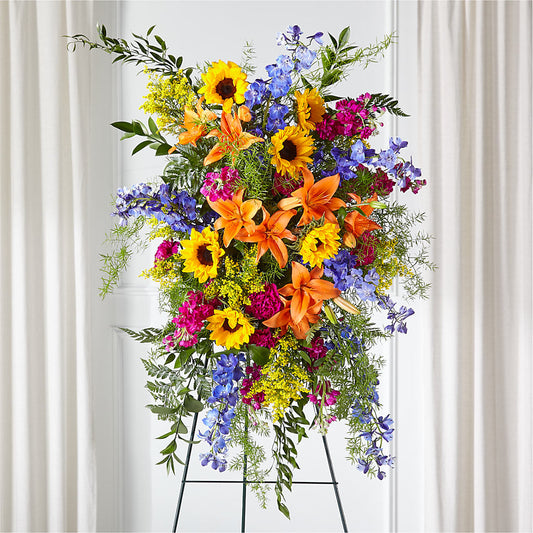 Sunlit Memories Standing Spray (Standard) –  Blooming Flowers, Mobile AL