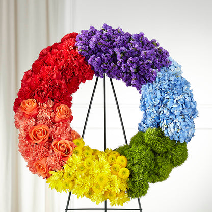 Circle of Love Wreath –  Blooming Flowers, Mobile AL