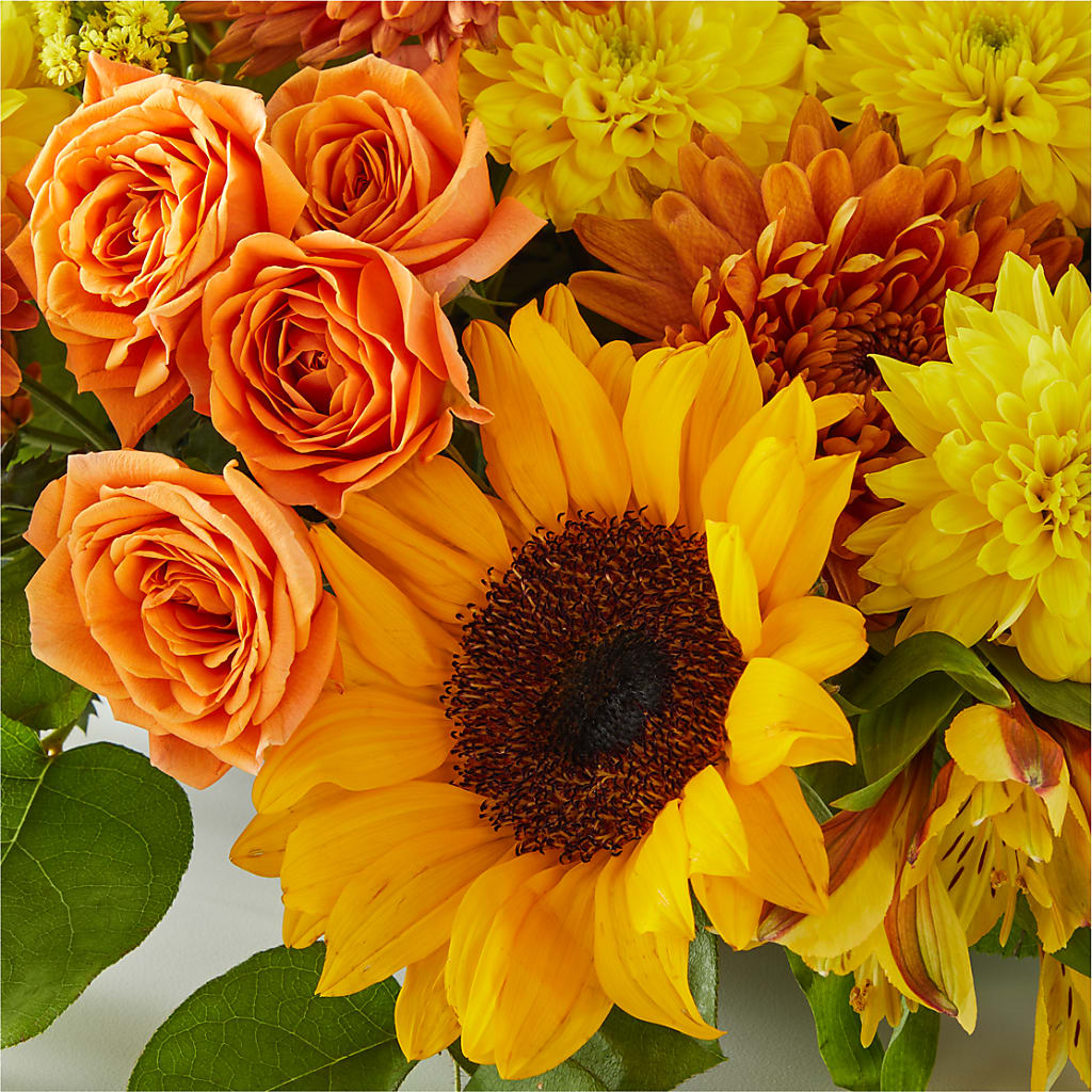 Autumn Harmony Centerpiece –  Blooming Flowers, Mobile AL