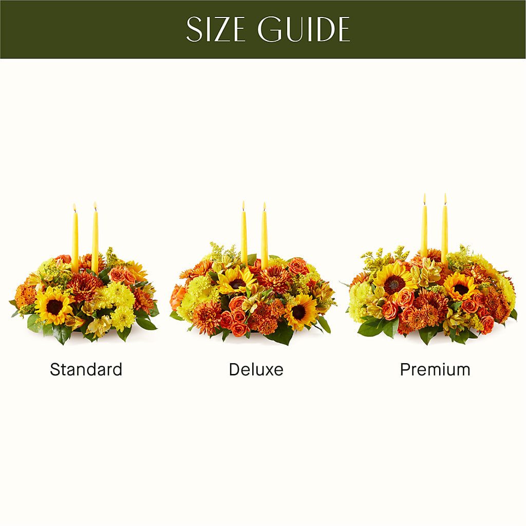 Autumn Harmony Centerpiece –  Blooming Flowers, Mobile AL