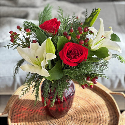 Evergreen Delight Bouquet –  Blooming Flowers, Mobile AL