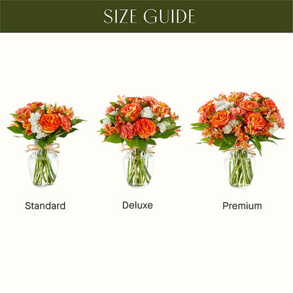 Apricot Glow Bouquet –  Blooming Flowers, Mobile AL
