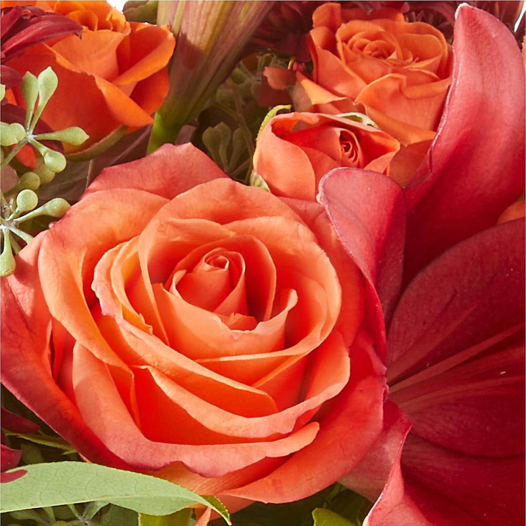 Crimson Leaves Bouquet –  Blooming Flowers, Mobile AL
