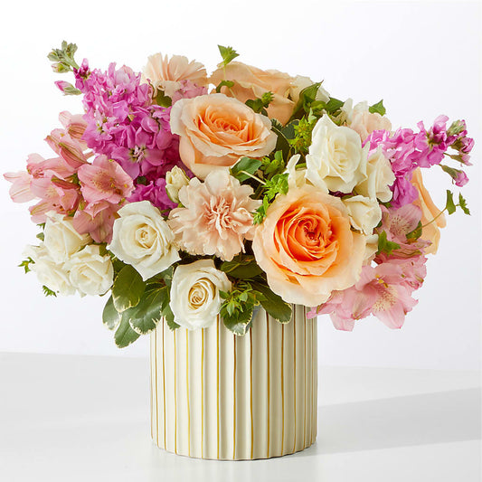 Paradise Bouquet with Ivory Vase –  Blooming Flowers, Mobile AL