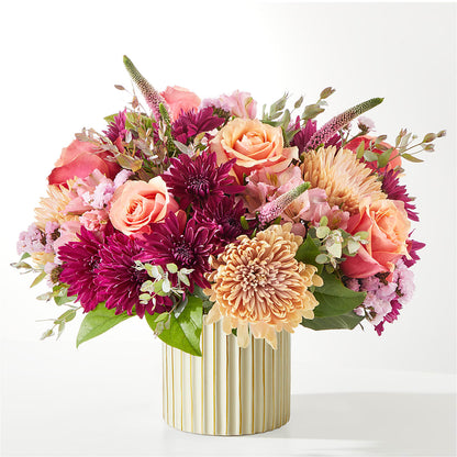 Berry Cobbler Bouquet with Ivory Vase –  Blooming Flowers, Mobile AL