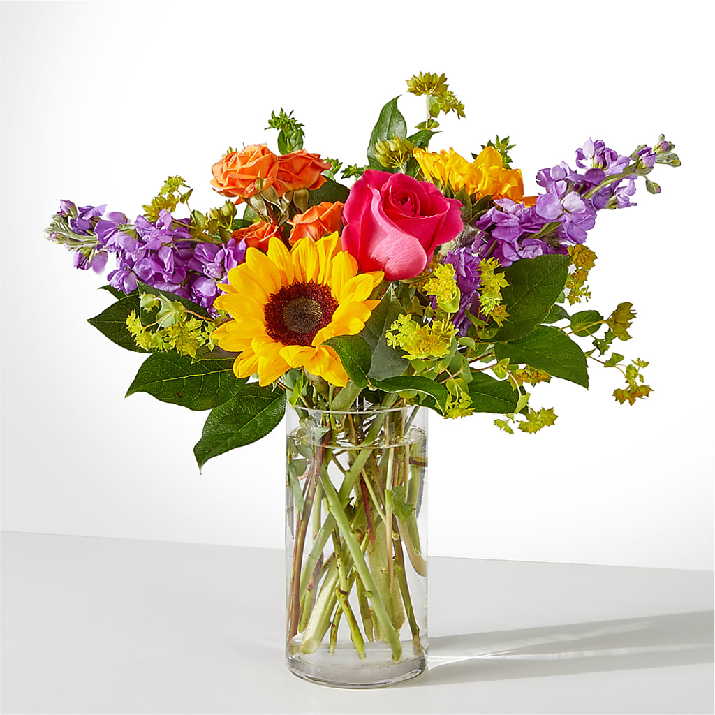 Vibrant Greetings Bouquet –  Blooming Flowers, Mobile AL