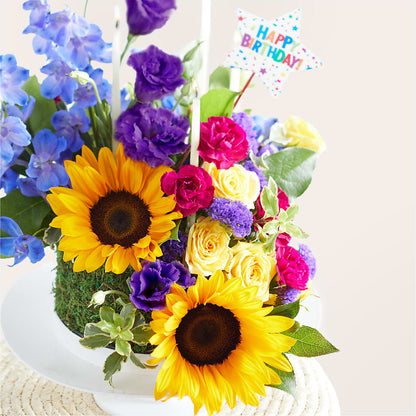 Star of the Day Floral Cake –  Blooming Flowers, Mobile AL
