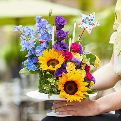 Star of the Day Floral Cake –  Blooming Flowers, Mobile AL