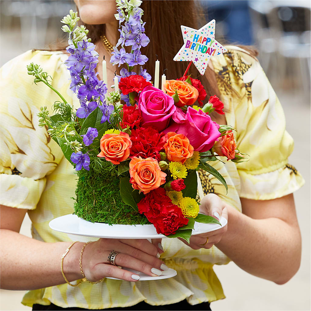 Best Year Yet Floral Cake –  Blooming Flowers, Mobile AL