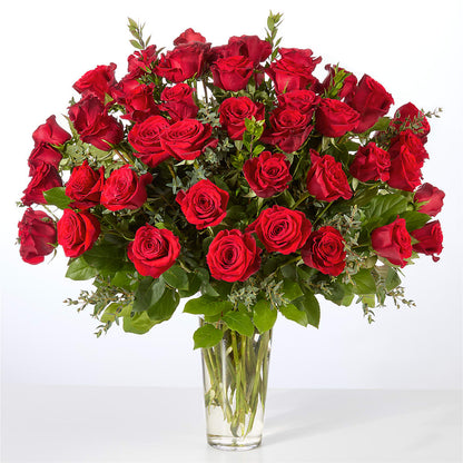 Forever Yours Fifty Stem Red Rose Bouquet –  Blooming Flowers, Mobile AL