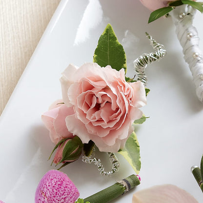 Pink Spray Rose Boutonniere –  Blooming Flowers, Mobile AL