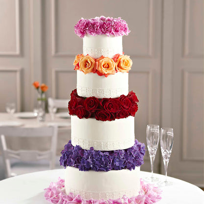 Infinite Love Cake Décor –  Blooming Flowers, Mobile AL