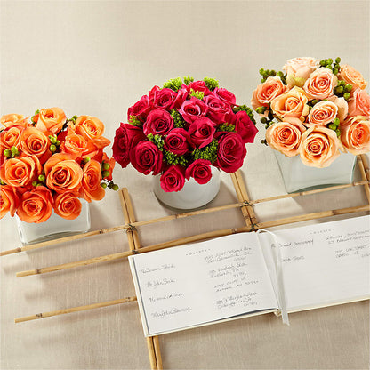 Dawn Rose Centerpiece –  Blooming Flowers, Mobile AL