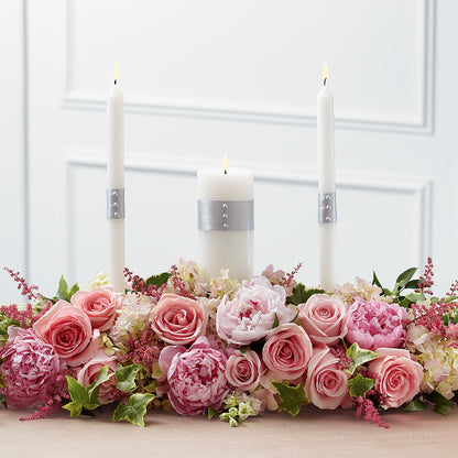 Worldwide Romance Unity Candle Arrangement –  Blooming Flowers, Mobile AL