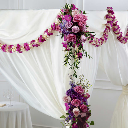 Color & Light Chuppah Decor –  Blooming Flowers, Mobile AL