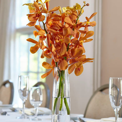 Orange Mokara Bud Vase –  Blooming Flowers, Mobile AL